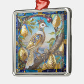 Ein Partridge in einem Birnenbaum Ornament Aus Metall (Links)