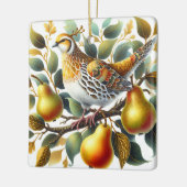 Ein Partridge in einem Birnenbaum Personalisierte  Keramikornament (Links)