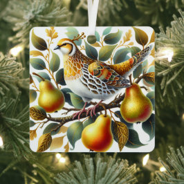 Ein Partridge in einem Birnenbaum Personalisierte  Ornament Aus Metall