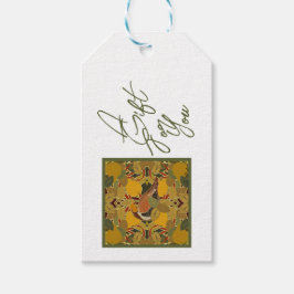 Ein Partridge in einem Birnenbaum Weihnachten Geschenkanhänger