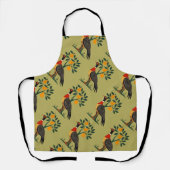 Ein Partridge in einem herausgeschnittenen Stencil Schürze (Vorderseite)