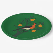 Ein Partridge in einem Pear Tree Cut-Out Stencil R Pappteller (Schrägansicht)