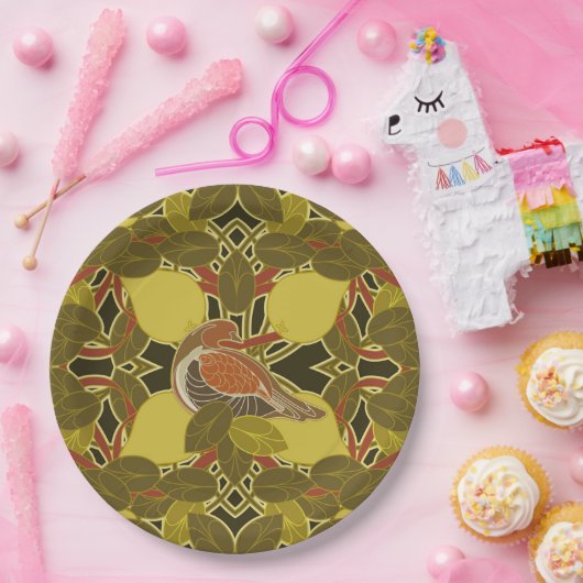 Ein Partridge in einer Birnbaumplatte Pappteller (Party)