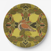 Ein Partridge in einer Birnbaumplatte Pappteller (Vorderseite)