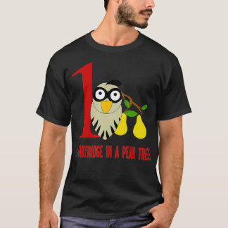 Ein Partridge in Pear Tree Song 12 Tage Weihnachte T-Shirt