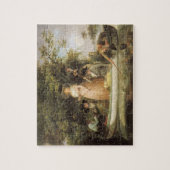 Ein Party-Angeln (Öl auf Leinwand) Puzzle (Vertikal)