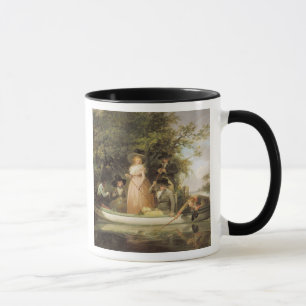 Ein Party-Angeln (Öl auf Leinwand) Tasse