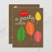 ein Party außerhalb Einladung (Vorne/Hinten)