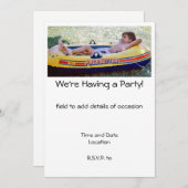 Ein Party Einladung (Vorne/Hinten)