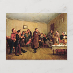 Ein Party für den Abend eines Händlers Einladungspostkarte