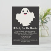 EIN PARTY FÜR DIE GOLS HALLOWEEN EINLADUNG (Stehend Vorderseite)