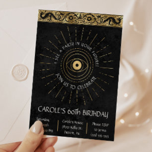 Ein Party in Ihrer Zukunft, Tarot-Karten Geburtsta Einladung