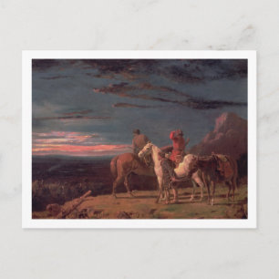 Ein Party von Explorern, 1851 (Öl auf Leinwand) Einladungspostkarte