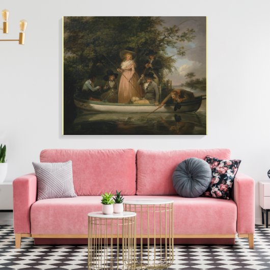 Ein Party von George Morland Leinwanddruck (Insitu (Wohnzimmer))