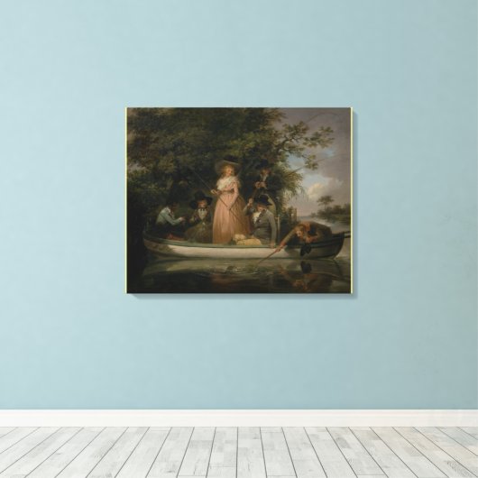 Ein Party von George Morland Leinwanddruck (Insitu (Holzboden))