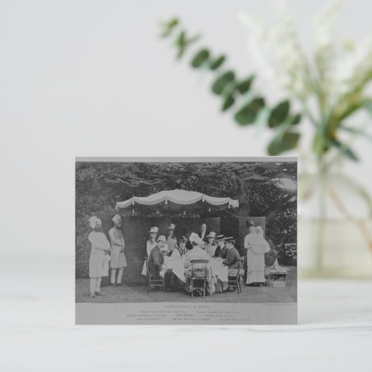 Ein Party zum Frühstück in Osbourne Postkarte (Stehend Vorderseite)