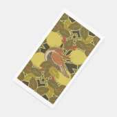 Ein Partywagen in einem Perlenbaumhandtuch Serviette (Ecke)