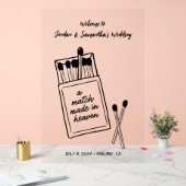 Ein passendes Himmelslied - Begrüßung - Acrylzeich Acrylschild (Hochzeit)