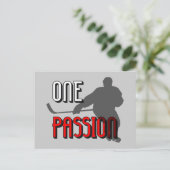 Ein Passionhockey Postkarte (Stehend Vorderseite)