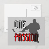 Ein Passionhockey Postkarte (Vorne/Hinten)