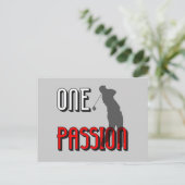 Ein-Passionsgolf Postkarte (Stehend Vorderseite)