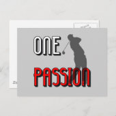 Ein-Passionsgolf Postkarte (Vorne/Hinten)