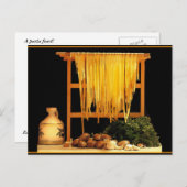 Ein Pasta-Fest Postkarte (Vorne/Hinten)