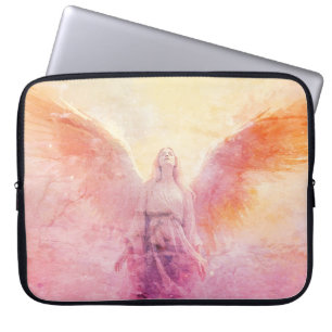 Ein Pastell-Engel auf einer 15"-Elektronik-Tasche Laptopschutzhülle