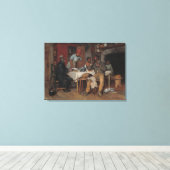 Ein Pastoralbesuch Leinwanddruck (Insitu (Holzboden))