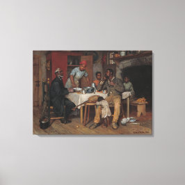 Ein Pastoralbesuch Leinwanddruck