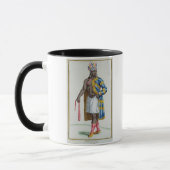 Ein Patagonian Mann, 1780 (farbiger Stich) Tasse (Links)