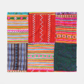 ein Patchwork-Steppdecke im asiatischen Stil Fleecedecke (Vorderseite (Horizontal))