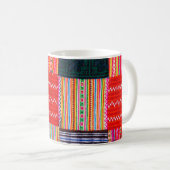 ein Patchwork-Steppdecke im asiatischen Stil Kaffeetasse (VorderseiteRechts)