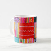 ein Patchwork-Steppdecke im asiatischen Stil Kaffeetasse (Vorderseite Links)