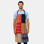 ein Patchwork-Steppdecke im asiatischen Stil Schürze (Getragen)