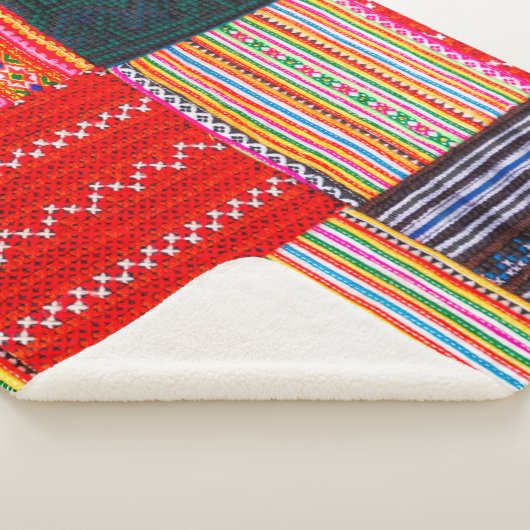 ein Patchwork-Steppdecke im asiatischen Stil Sherpadecke (3/4)