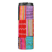 ein Patchwork-Steppdecke im asiatischen Stil Thermosbecher (Rückseite)