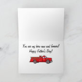 Ein Pate wie ein Vater mit klassischem Feuerwehren Karte (Innenseite)