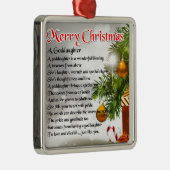 Ein Patenttochtergedicht - Weihnachtsentwurf Ornament Aus Metall (Rechts)