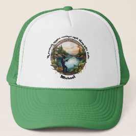 Ein Patient Angler Fisherman Personalisiert Truckerkappe