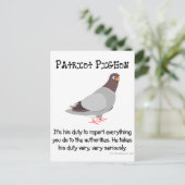 Ein Patriot spioniert auf seine Nachbarn Postkarte (Stehend Vorderseite)