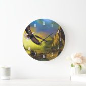 Ein patriotischer Entwurf mit dem Große Wanduhr (Zuhause)