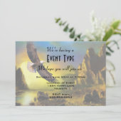 Ein patriotisches Design mit einem hohen Bald-Adle Einladung (Stehend Vorderseite)