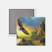 Ein patriotisches Design mit einem hohen Bald-Adle Magnet (Vorderseite/Rückseite)