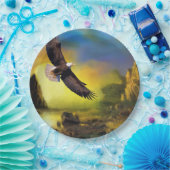 Ein patriotisches Design mit einem hohen Bald-Adle Pappteller (Party)