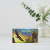 Ein patriotisches Design mit einem hohen Bald-Adle Visitenkarte (Stehend Vorderseite)