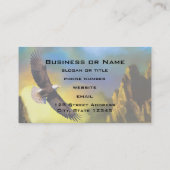 Ein patriotisches Design mit einem hohen Bald-Adle Visitenkarte (Rückseite)