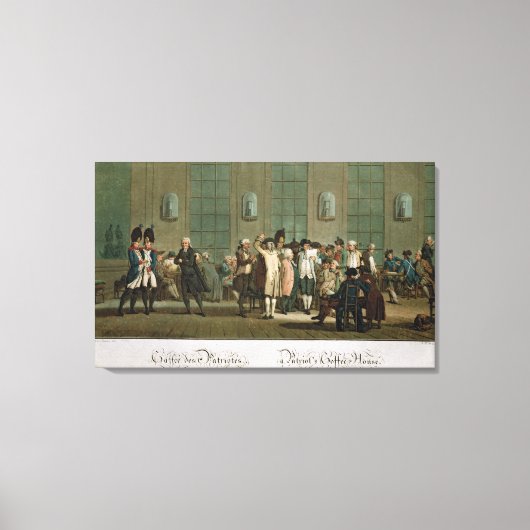 Ein Patriot's Coffee House Leinwanddruck (Vorderseite)