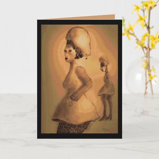 Ein Peak Head Karte (Gelbe Blume)