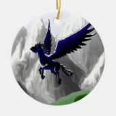 Ein Pegasus-Fliegen Keramik Ornament (Vorne)